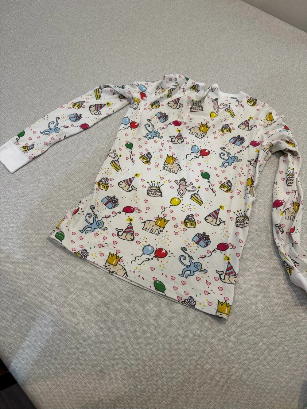 Roller Rabbit Monkey Birthday Pima Cotton Pajama Set Size 14